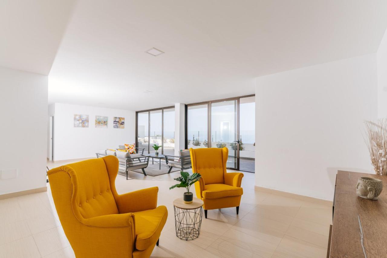 Sunset White Villa - Ocean View, Jakuzzi, Heated Pool, Air-Conditioning, Grill Плая-де-лас-Америкас Экстерьер фото
