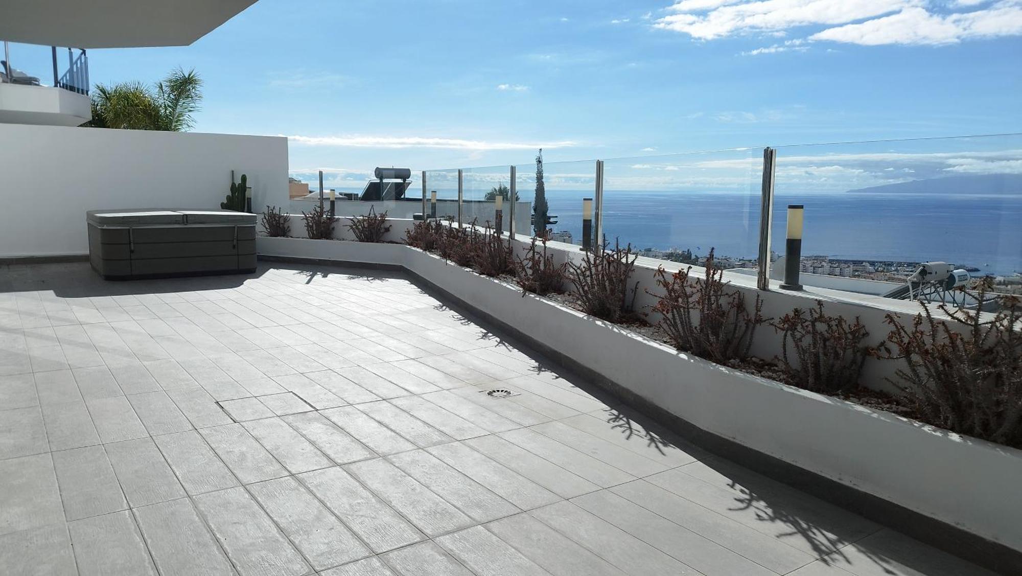 Sunset White Villa - Ocean View, Jakuzzi, Heated Pool, Air-Conditioning, Grill Плая-де-лас-Америкас Экстерьер фото